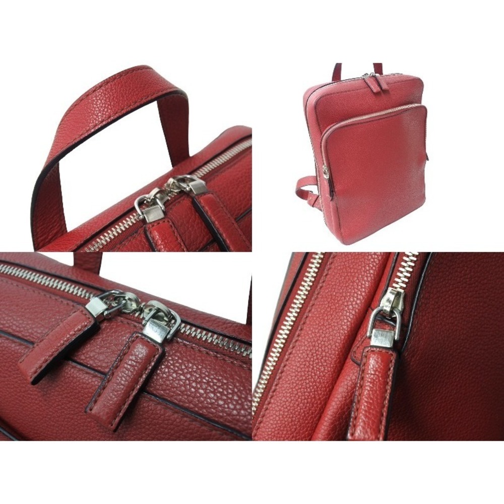 Prada Rucksack Backpack Leather Red - image 5